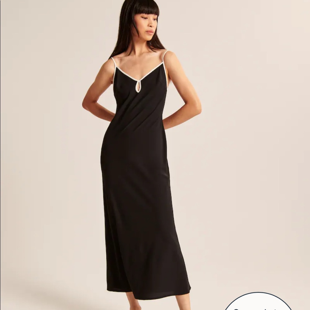 NWT Abercombie & fitch keyhole slip maxi dress size xs